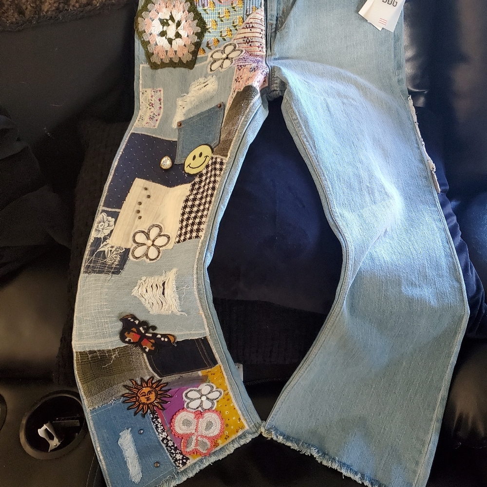 NWT. BDG high wasted flared jeans "indigo craft"  womens sz 29 And Size 27 - Picture 4 of 5